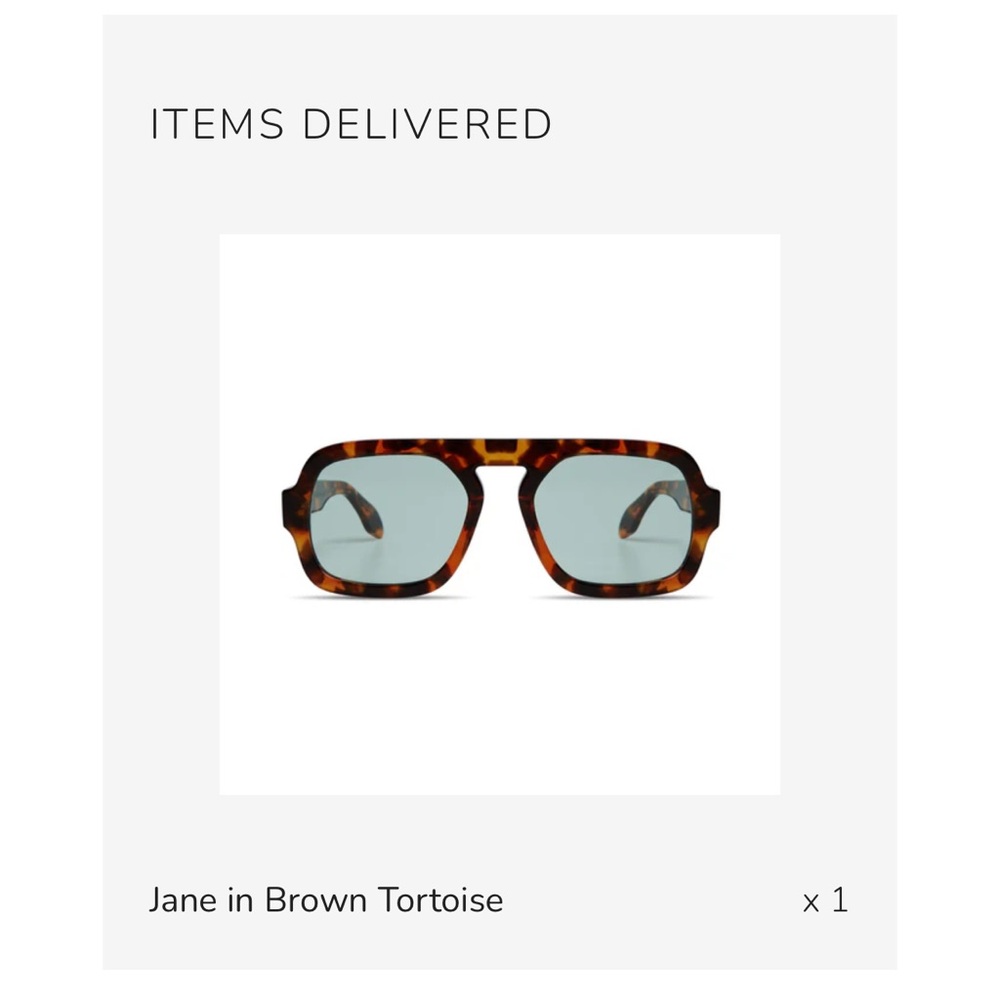Elisa Johnson Jane in Brown Tortoise Sunglasses